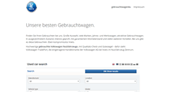Desktop Screenshot of gebrauchtwagen4u.de